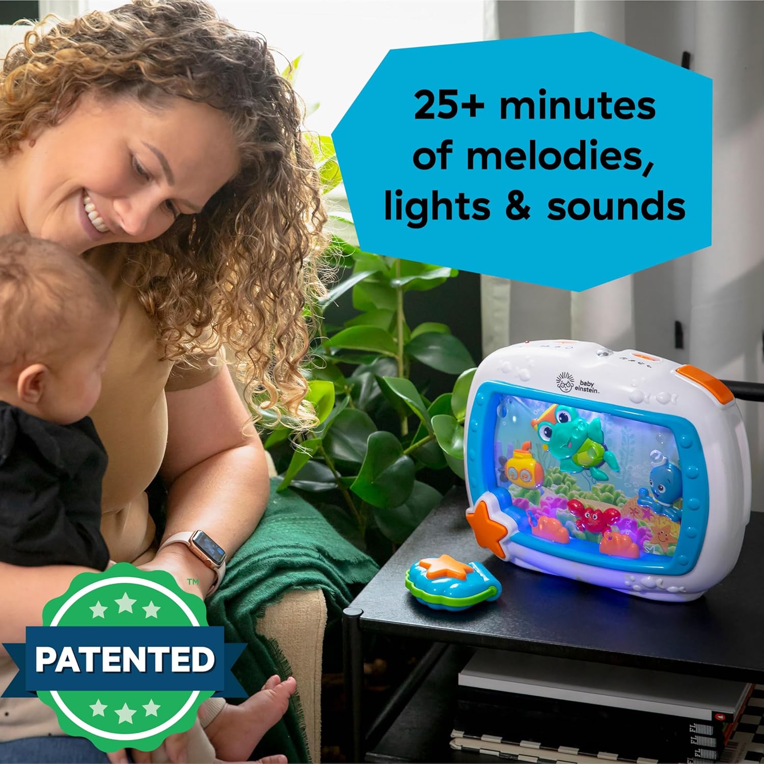 Baby Einstein Sea Dreams Soother Musical Crib Toy and Sound Machine, Newborn and up - 7DAY'S