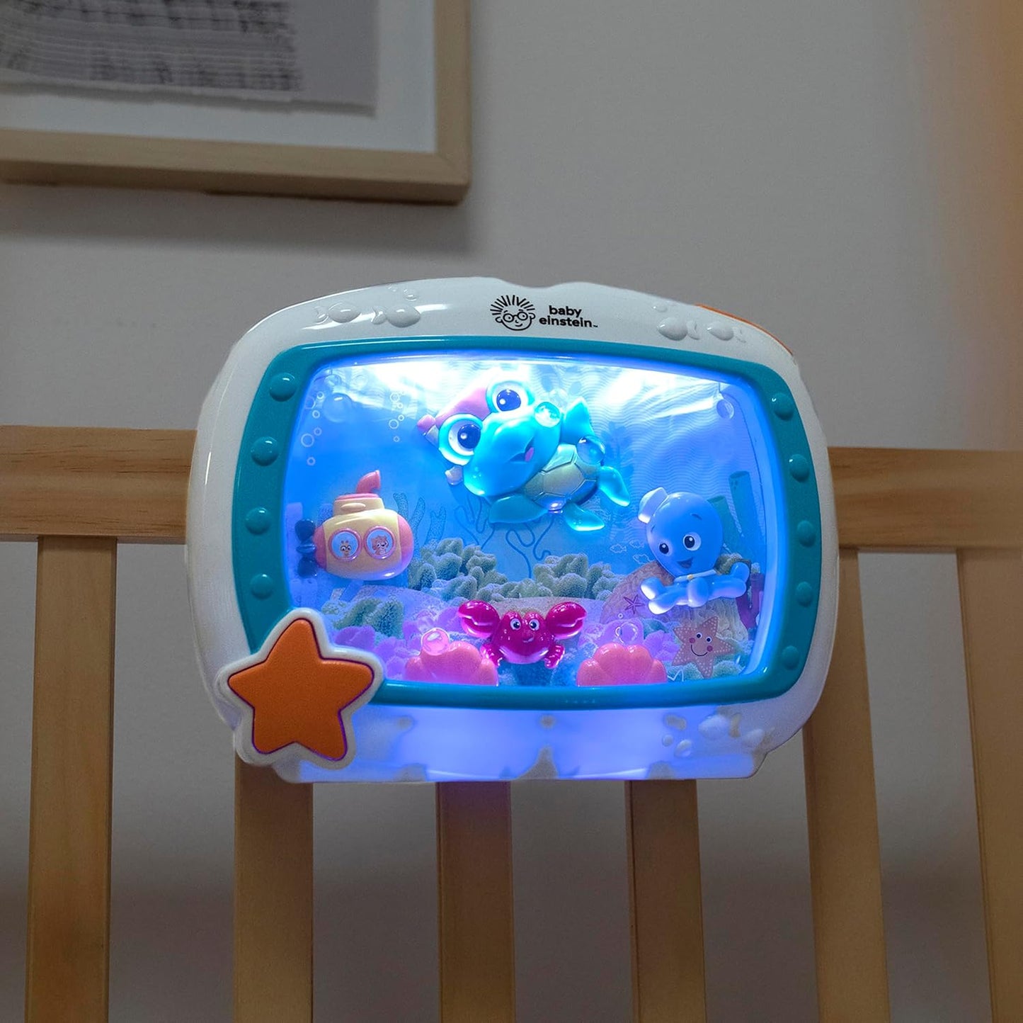 Baby Einstein Sea Dreams Soother Musical Crib Toy and Sound Machine, Newborn and up - 7DAY'S