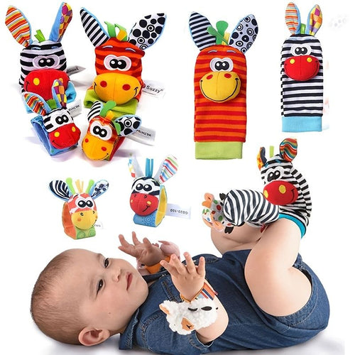 Baby Toys; For Infant Todder Cute Stuffed Animals Baby Rattle Socks Wrist Baby Rattles Newborn Toys ; Make Sounds Games For Babies - 7DAY'S