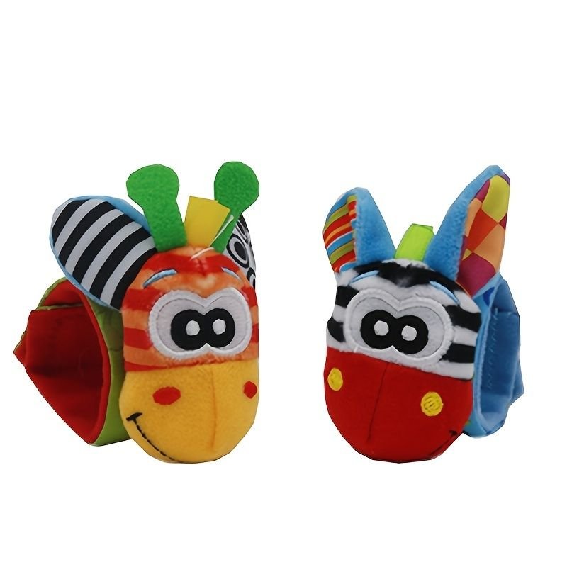 Baby Toys; For Infant Todder Cute Stuffed Animals Baby Rattle Socks Wrist Baby Rattles Newborn Toys ; Make Sounds Games For Babies - 7DAY'S