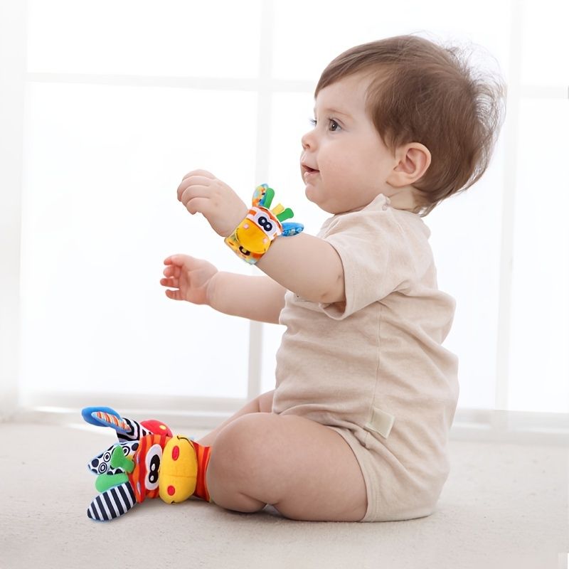 Baby Toys; For Infant Todder Cute Stuffed Animals Baby Rattle Socks Wrist Baby Rattles Newborn Toys ; Make Sounds Games For Babies - 7DAY'S