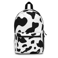 Backpack Work/school/leisure - Waterproof, Black And White Abstract Cow Print Pattern - 7DAY'S