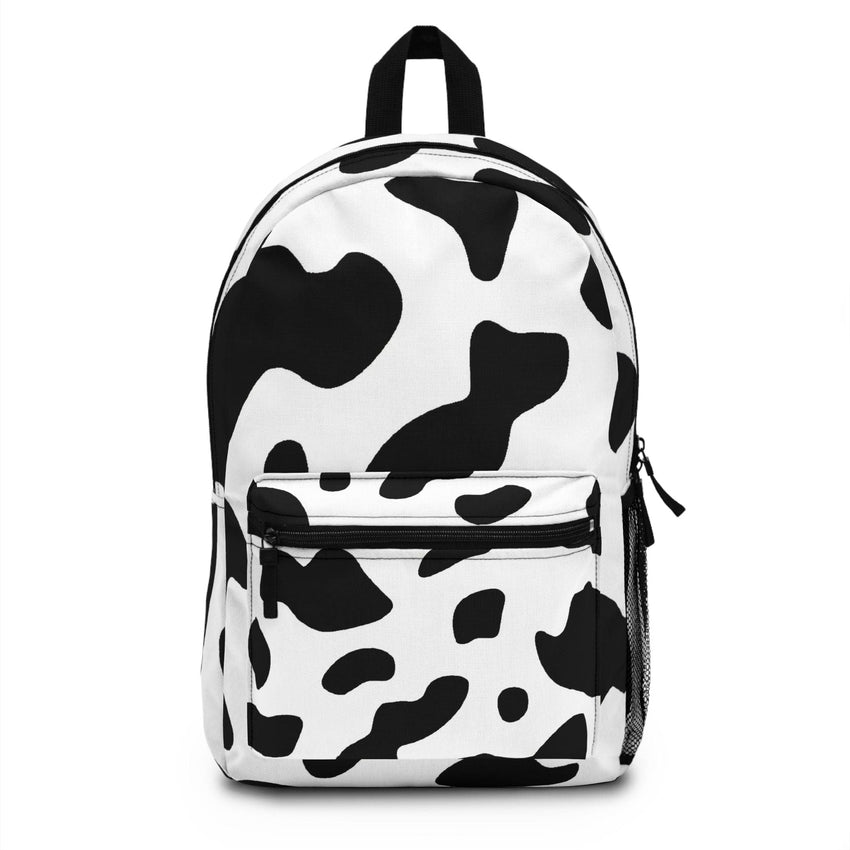 Backpack Work/school/leisure - Waterproof, Black And White Abstract Cow Print Pattern - 7DAY'S