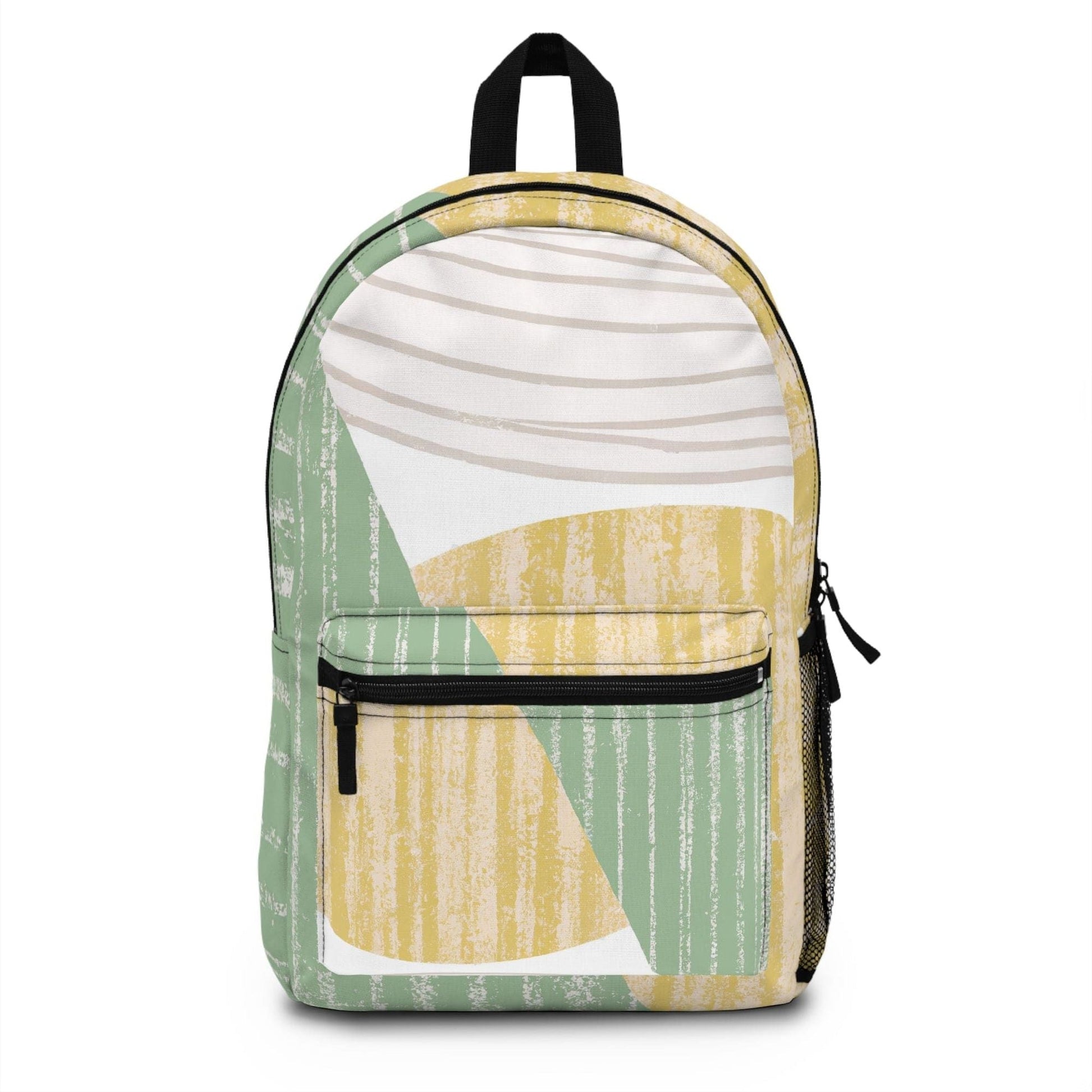 Backpack Work/school/leisure - Waterproof, Mint Green Textured Look Boho Print - 7DAY'S
