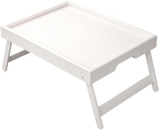 Bamboo Bed Tray Table with Foldable Legs - Multifunctional Breakfast Tray for Sofa, Bed, Eating, Working & Laptop Desk（Super Good qualiey） (Black) - 7DAY'S