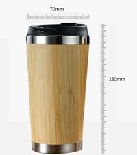 Bamboo Coffee Cup 420ml/14oz which is larger than the average mug size - 7DAY'S