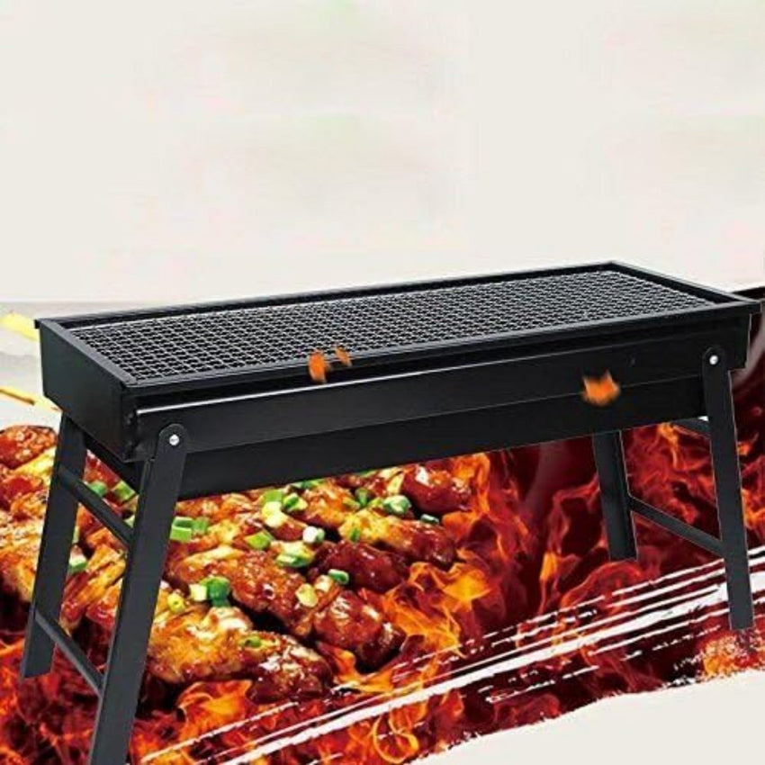 Barbecue Stove Portable Foldable Outdoor Grill Charcoal BBQ Grill Patio Camping Picnic Burner Portable Household - 7DAY'S