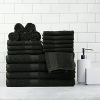 Basic Solid 18 - Piece Bath Towel Set Collection - 7DAY'S