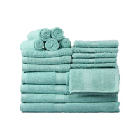 Basic Solid 18 - Piece Bath Towel Set Collection - 7DAY'S