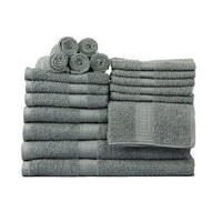 Basic Solid 18 - Piece Bath Towel Set Collection - 7DAY'S