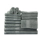 Basic Solid 18 - Piece Bath Towel Set Collection - 7DAY'S