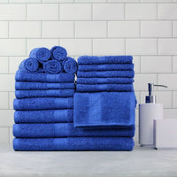 Basic Solid 18 - Piece Bath Towel Set Collection - 7DAY'S