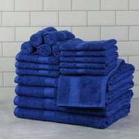 Basic Solid 18 - Piece Bath Towel Set Collection - 7DAY'S