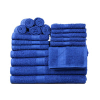 Basic Solid 18 - Piece Bath Towel Set Collection - 7DAY'S