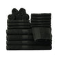 Basic Solid 18 - Piece Bath Towel Set Collection - 7DAY'S
