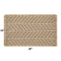 Bathroom Floor Mat,Boho Bath Rug,Super Absorbent Bath Mat,Bathroom Rugs Non Slip Washable, Quick Dry Shower Mats, Ultra Soft Bath Mat Towel,Brown,18"*30" - 7DAY'S