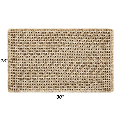Bathroom Floor Mat,Boho Bath Rug,Super Absorbent Bath Mat,Bathroom Rugs Non Slip Washable, Quick Dry Shower Mats, Ultra Soft Bath Mat Towel,Brown,18"*30" - 7DAY'S