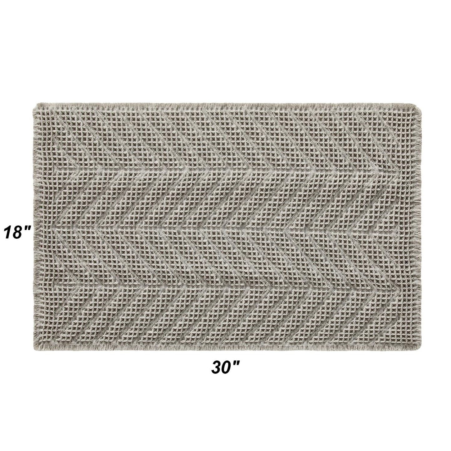 Bathroom Floor Mat,Boho Bath Rug,Super Absorbent Bath Mat,Bathroom Rugs Non Slip Washable, Quick Dry Shower Mats, Ultra Soft Bath Mat Towel,Brown,18"*30" - 7DAY'S