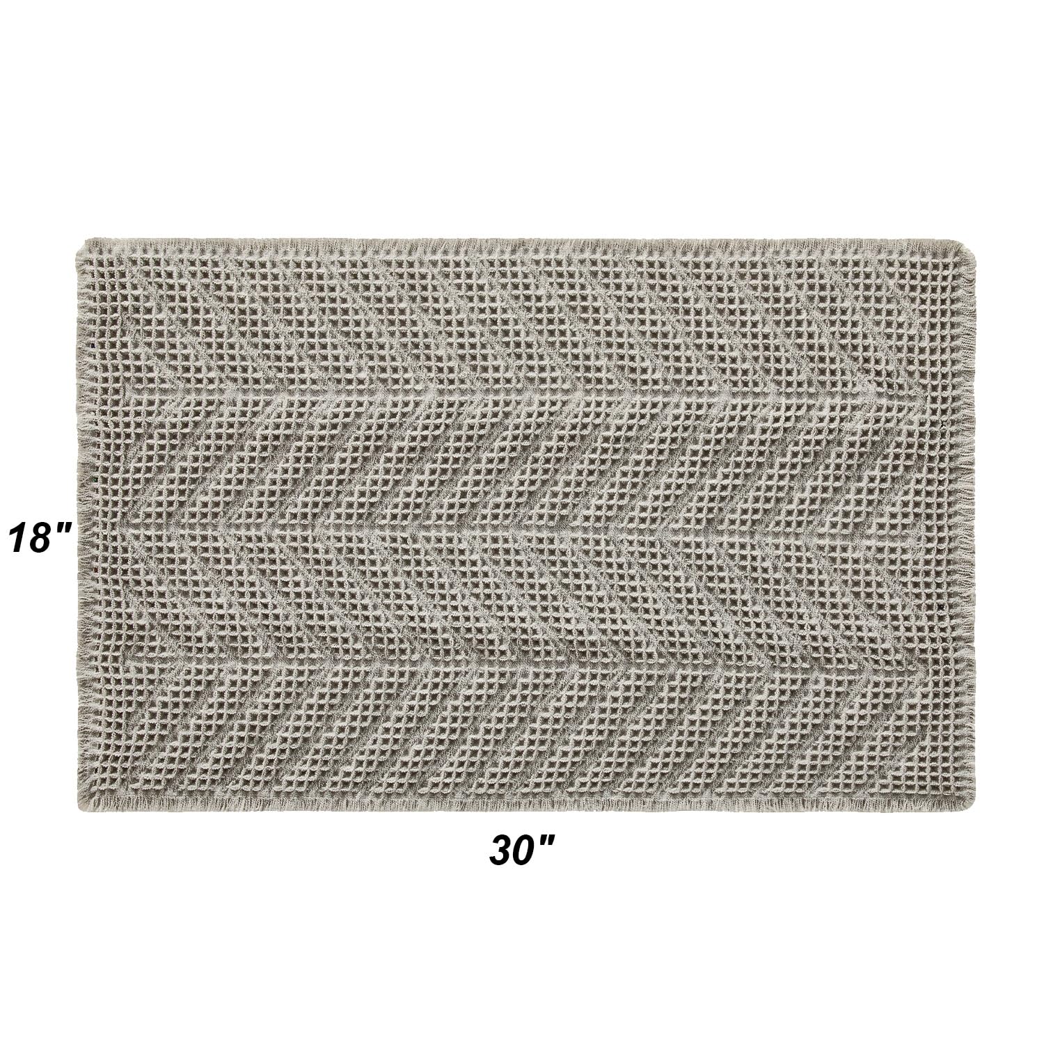 Bathroom Floor Mat,Boho Bath Rug,Super Absorbent Bath Mat,Bathroom Rugs Non Slip Washable, Quick Dry Shower Mats, Ultra Soft Bath Mat Towel,Brown,18"*30" - 7DAY'S