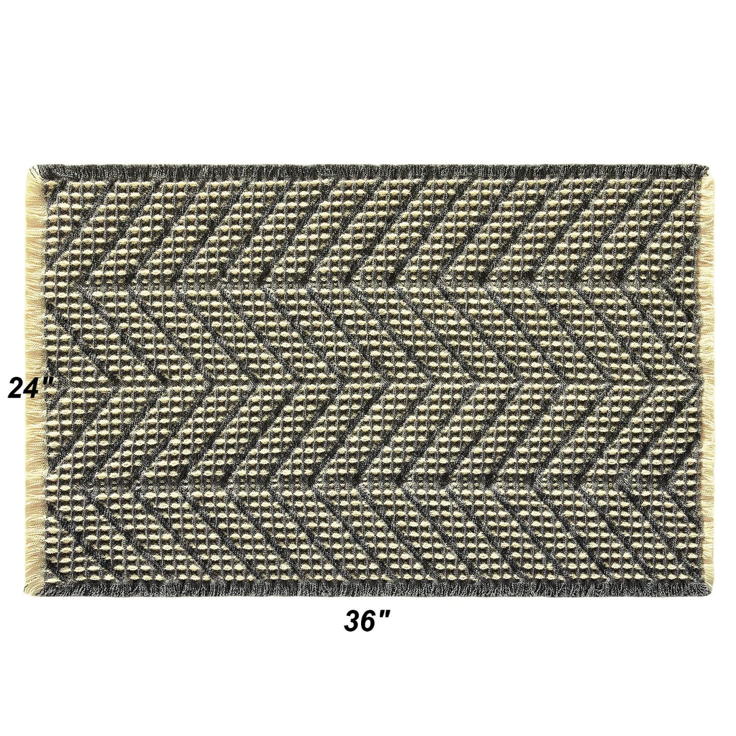 Bathroom Floor Mat,Boho Bath Rug,Super Absorbent Bath Mat,Bathroom Rugs Non Slip Washable, Quick Dry Shower Mats, Ultra Soft Bath Mat Towel,Brown,18"*30" - 7DAY'S