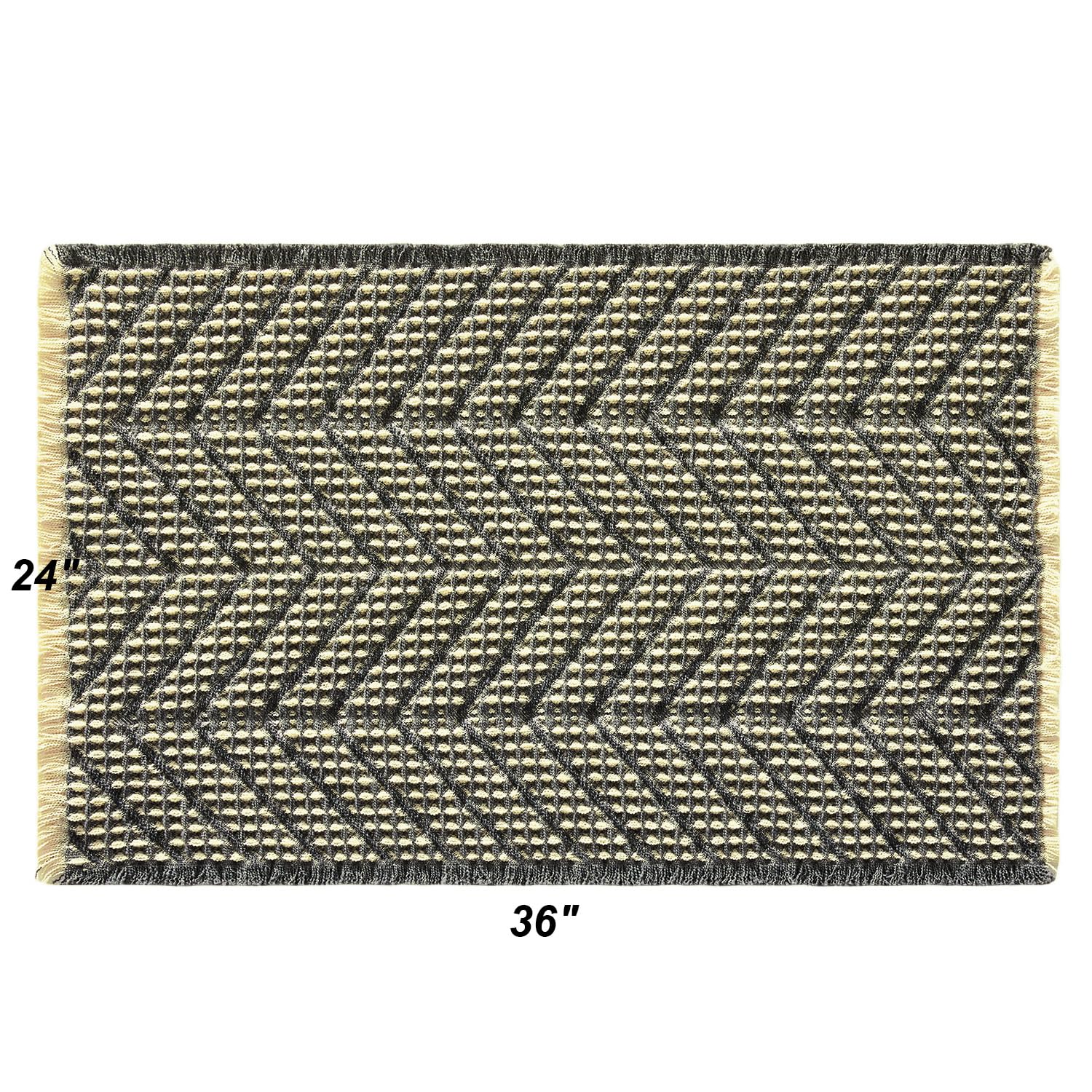 Bathroom Floor Mat,Boho Bath Rug,Super Absorbent Bath Mat,Bathroom Rugs Non Slip Washable, Quick Dry Shower Mats, Ultra Soft Bath Mat Towel,Brown,18"*30" - 7DAY'S