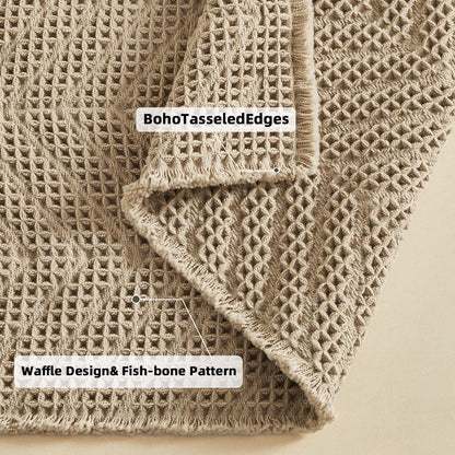 Bathroom Floor Mat,Boho Bath Rug,Super Absorbent Bath Mat,Bathroom Rugs Non Slip Washable, Quick Dry Shower Mats, Ultra Soft Bath Mat Towel,Brown,18"*30" - 7DAY'S