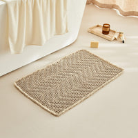 Bathroom Floor Mat,Boho Bath Rug,Super Absorbent Bath Mat,Bathroom Rugs Non Slip Washable, Quick Dry Shower Mats, Ultra Soft Bath Mat Towel,Brown,18"*30" - 7DAY'S