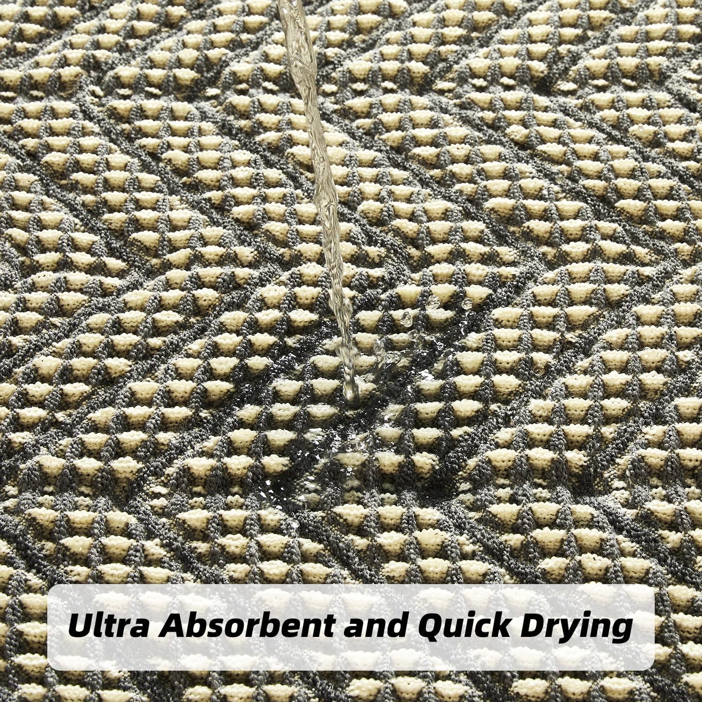 Bathroom Floor Mat,Boho Bath Rug,Super Absorbent Bath Mat,Bathroom Rugs Non Slip Washable, Quick Dry Shower Mats, Ultra Soft Bath Mat Towel,Brown,18"*30" - 7DAY'S