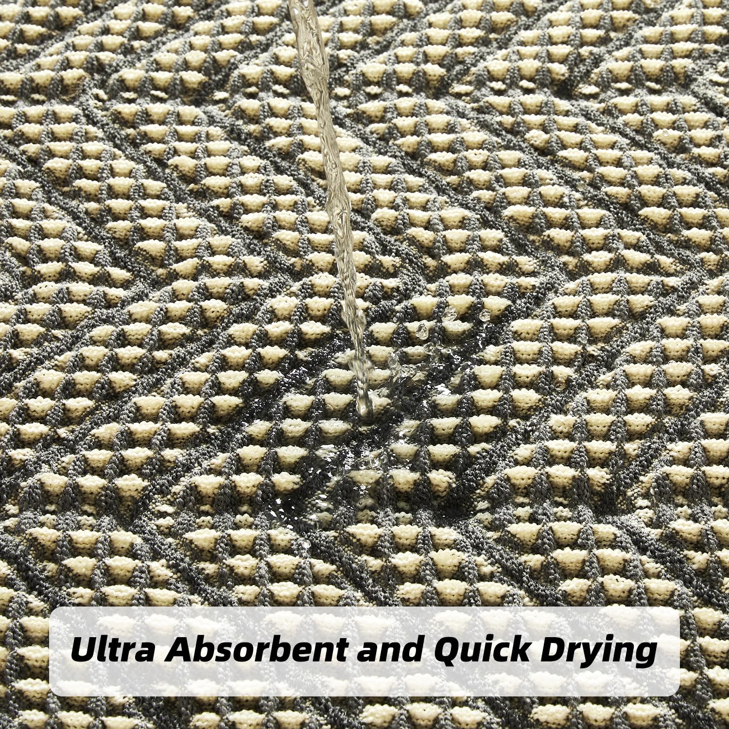 Bathroom Floor Mat,Boho Bath Rug,Super Absorbent Bath Mat,Bathroom Rugs Non Slip Washable, Quick Dry Shower Mats, Ultra Soft Bath Mat Towel,Brown,18"*30" - 7DAY'S