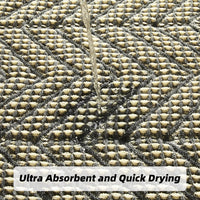 Bathroom Floor Mat,Boho Bath Rug,Super Absorbent Bath Mat,Bathroom Rugs Non Slip Washable, Quick Dry Shower Mats, Ultra Soft Bath Mat Towel,Brown,18"*30" - 7DAY'S