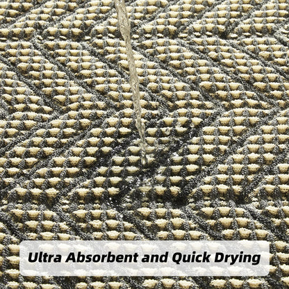 Bathroom Floor Mat,Boho Bath Rug,Super Absorbent Bath Mat,Bathroom Rugs Non Slip Washable, Quick Dry Shower Mats, Ultra Soft Bath Mat Towel,Brown,18"*30" - 7DAY'S