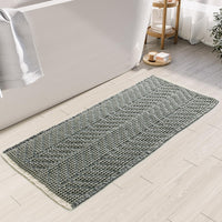 Bathroom Floor Mat,Boho Bath Rug,Super Absorbent Bath Mat,Bathroom Rugs Non Slip Washable, Quick Dry Shower Mats, Ultra Soft Bath Mat Towel,Brown,18"*30" - 7DAY'S