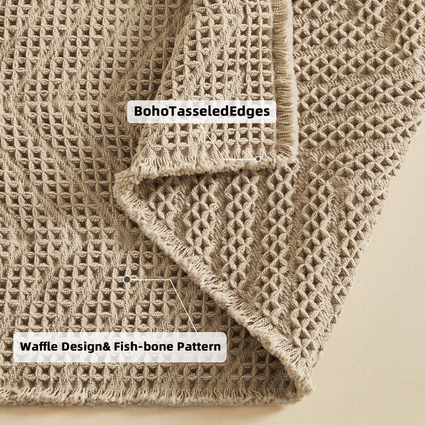 Bathroom Floor Mat,Boho Bath Rug,Super Absorbent Bath Mat,Bathroom Rugs Non Slip Washable, Quick Dry Shower Mats, Ultra Soft Bath Mat Towel,Brown,18"*30" - 7DAY'S