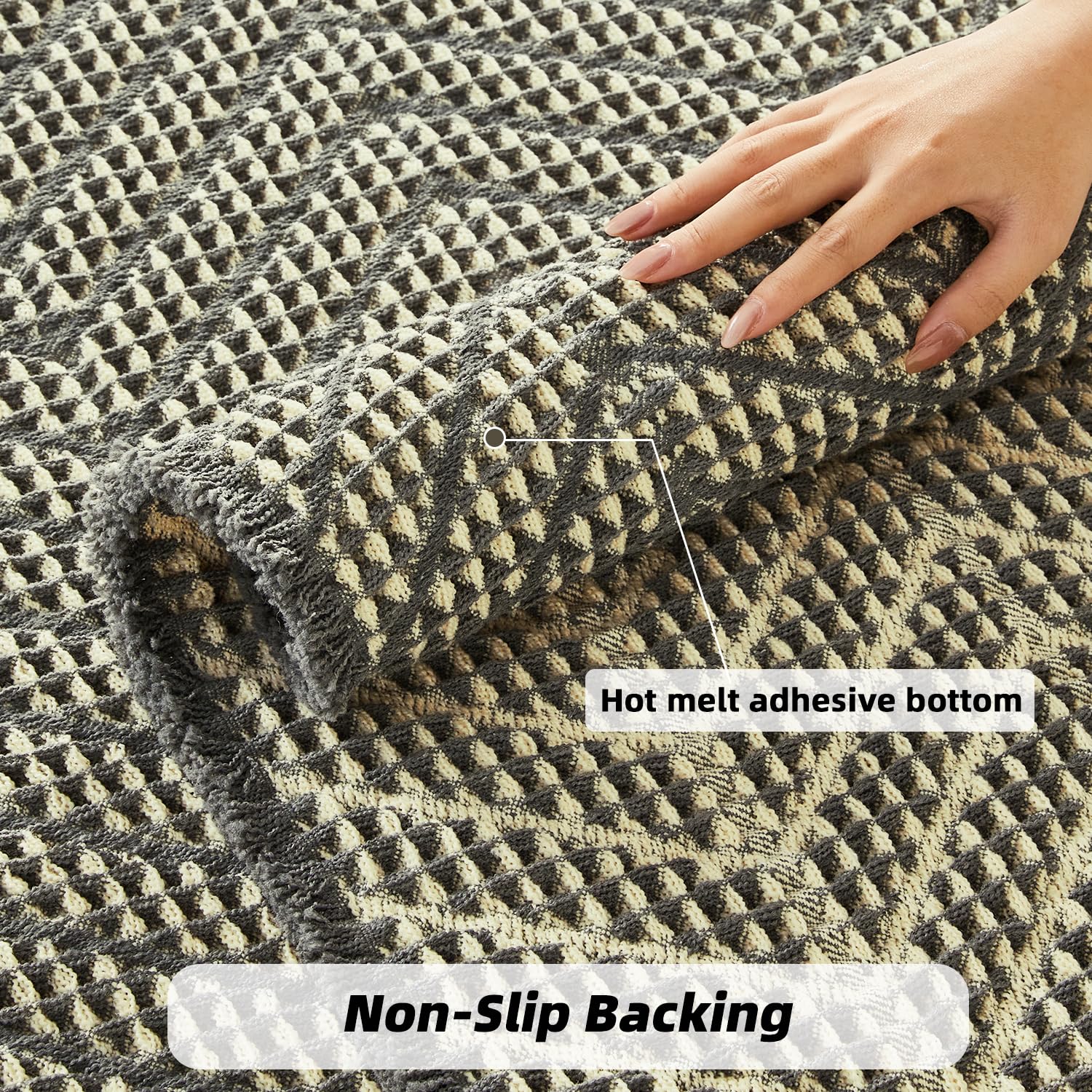 Bathroom Floor Mat,Boho Bath Rug,Super Absorbent Bath Mat,Bathroom Rugs Non Slip Washable, Quick Dry Shower Mats, Ultra Soft Bath Mat Towel,Brown,18"*30" - 7DAY'S