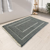 Bathroom Floor Mat,Boho Bath Rug,Super Absorbent Bath Mat,Bathroom Rugs Non Slip Washable, Quick Dry Shower Mats, Ultra Soft Bath Mat Towel,Brown,18"*30" - 7DAY'S