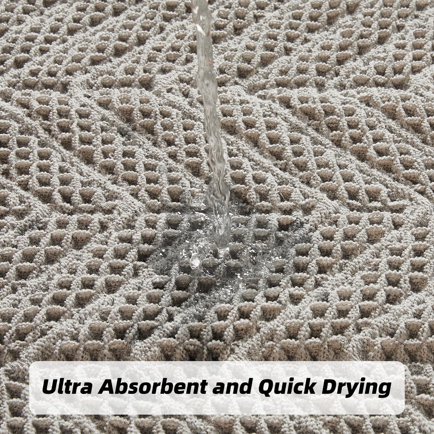 Bathroom Floor Mat,Boho Bath Rug,Super Absorbent Bath Mat,Bathroom Rugs Non Slip Washable, Quick Dry Shower Mats, Ultra Soft Bath Mat Towel,Brown,18"*30" - 7DAY'S