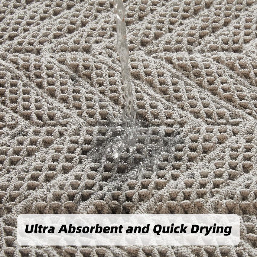 Bathroom Floor Mat,Boho Bath Rug,Super Absorbent Bath Mat,Bathroom Rugs Non Slip Washable, Quick Dry Shower Mats, Ultra Soft Bath Mat Towel,Brown,18"*30" - 7DAY'S