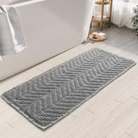 Bathroom Floor Mat,Boho Bath Rug,Super Absorbent Bath Mat,Bathroom Rugs Non Slip Washable, Quick Dry Shower Mats, Ultra Soft Bath Mat Towel,Brown,18"*30" - 7DAY'S