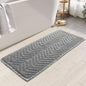 Bathroom Floor Mat,Boho Bath Rug,Super Absorbent Bath Mat,Bathroom Rugs Non Slip Washable, Quick Dry Shower Mats, Ultra Soft Bath Mat Towel,Brown,18"*30" - 7DAY'S