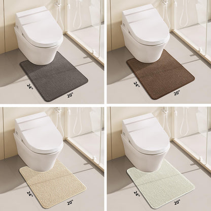 Bathroom Rug - Soft and Absorbent Chenille with Rubber Backing, Quick - Dry Mat Washable Runner Rug for Shower Floor, Bathmat Accessories and Decor Khaki 16"*24" - 7DAY'S