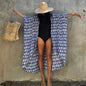 Beach Cover Ups for Swimwear Women Black Tie Dye Kimono Swimsuit Cape Summer Dress 2022 Beachwear Outfits Sales - 7DAY'S