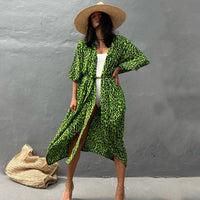 Beach Cover Ups for Swimwear Women Black Tie Dye Kimono Swimsuit Cape Summer Dress 2022 Beachwear Outfits Sales - 7DAY'S