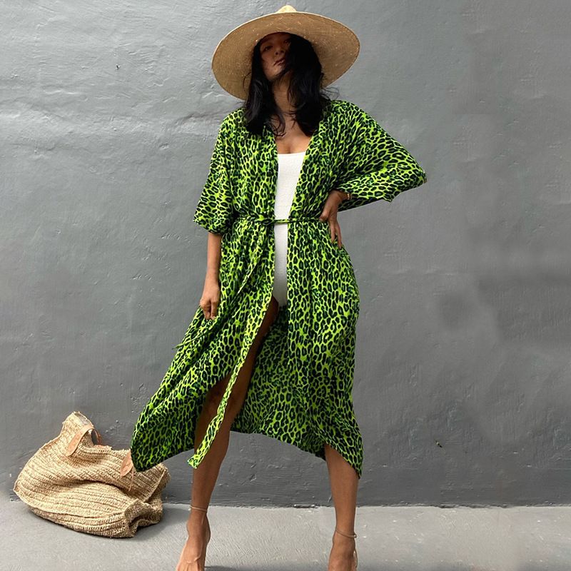 Beach Cover Ups for Swimwear Women Black Tie Dye Kimono Swimsuit Cape Summer Dress 2022 Beachwear Outfits Sales - 7DAY'S