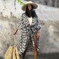 Beach Cover Ups for Swimwear Women Black Tie Dye Kimono Swimsuit Cape Summer Dress 2022 Beachwear Outfits Sales - 7DAY'S