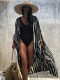 Beach Cover Ups for Swimwear Women Black Tie Dye Kimono Swimsuit Cape Summer Dress 2022 Beachwear Outfits Sales - 7DAY'S