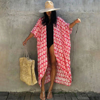 Beach Cover Ups for Swimwear Women Black Tie Dye Kimono Swimsuit Cape Summer Dress 2022 Beachwear Outfits Sales - 7DAY'S