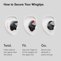 Beats Fit Pro - True Wireless Noise Cancelling Earbuds - Apple H1 Headphone Chip, Compatible with Apple & Android, Class 1 Bluetooth, Built - in Microphone, 6 Hours of Listening Time - Beats Black - 7DAY'S