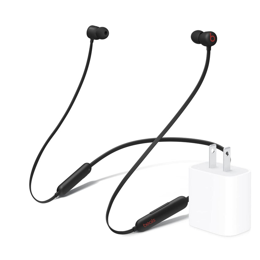 Beats Flex Wireless Earbuds - Apple W1 Headphone Chip, Magnetic Earphones, Class 1 Bluetooth, 12 Hours of Listening Time, Built - in Microphone - Black - 7DAY'S