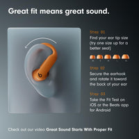 Beats Powerbeats Pro 2 Wireless Bluetooth Earbuds - Noise Cancelling, Heart Rate Monitor, IPX4, Up to 45H Battery & Charging Case, Works with Apple & Android - Quick Sand - 7DAY'S