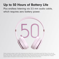 Beats Solo 4 - Wireless Bluetooth On - Ear Headphones, Apple & Android Compatible, Up to 50 Hours of Battery Life - Cloud Pink - 7DAY'S